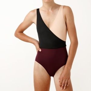 Size S Solid & Striped Ballerina One Piece